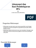 Miskonsepsi Dan Remediasi Pembelajaran IPA