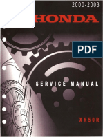 Honda XR50R Service Manual 2000 2003
