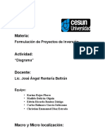 Formulación de Proyectos de Inversión - Diagrama de Proceso de Fabricación de Asadores