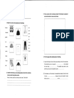 Clothes Worksheet