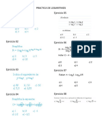 Practica de Logaritmos PDF