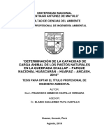 Determinación de La Capacidad de Carga Animal de Los Pastos Naturales en La Quebrada Shallap - Parque Nacional Huascarán - Huaraz - Ancash, 2018