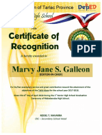 Cert of Recognition (Org Members)