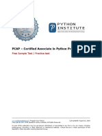 PCAP FREE SAMPLE TEST 1 Aug 21 2018 PDF