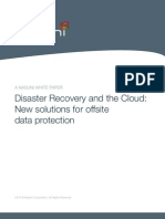 Disaster Recovery and the Cloud New Solutions for Offsite Data Protection