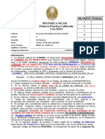 Práctica calificada de dinámica MC338