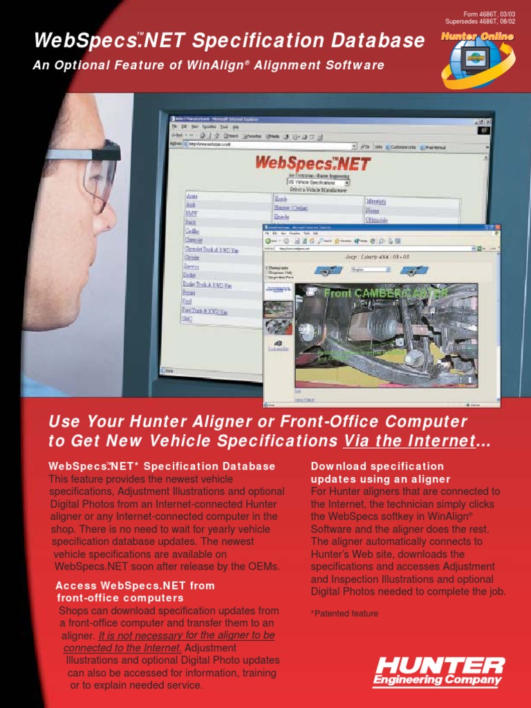 Use Your Hunter Aligner or Front-Office Computer To Get New Vehicle ...