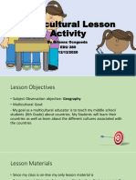 Multicultural Lesson Activity