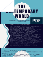 Contemporary World Course Overview