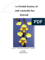 Native Orchid Society of South Australia Inc. Journal: June 2016 Volume 40 No. 5