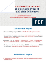 2.17.1 Unit:I.REGIONAL PLANNING: Concept of Regions: Types of Regions and Their Delineation