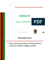 Fertility: Lecturer: Elizabeth Nyirenda