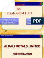 Presentation On Alkali Metal LTD