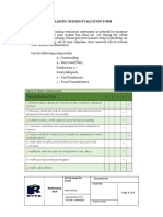 Training Session Evaluation Form: Document No. Issued by