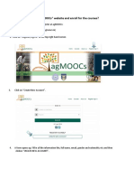 Q. How To Register at "Agmoocs" Website and Enroll For The Courses?