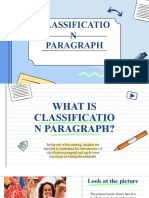 6th Meeting - Classification Paragraph