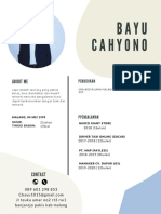 Blue Retro Graphic Simple Infographic Resume PDF
