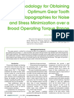 A Methodology For Obtaining Optimum Gear Tooth Microtopographies For Noise and Stress Minimization Over A Broad Operating Torque Range