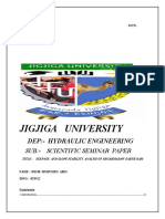 Jigjiga University: Dep:-Hydraulic Engineering
