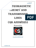 Electro Magnetic Theory and Transmission Lines