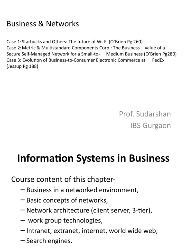 201 Business & Networks PDF Osi Model Network Topology