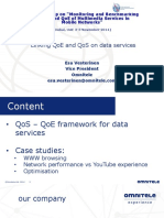 Linking Qoe and Qos On Data Services