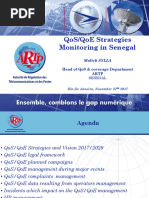 Qos/Qoe Strategies Monitoring in Senegal: Head of Qos & Coverage Department Artp