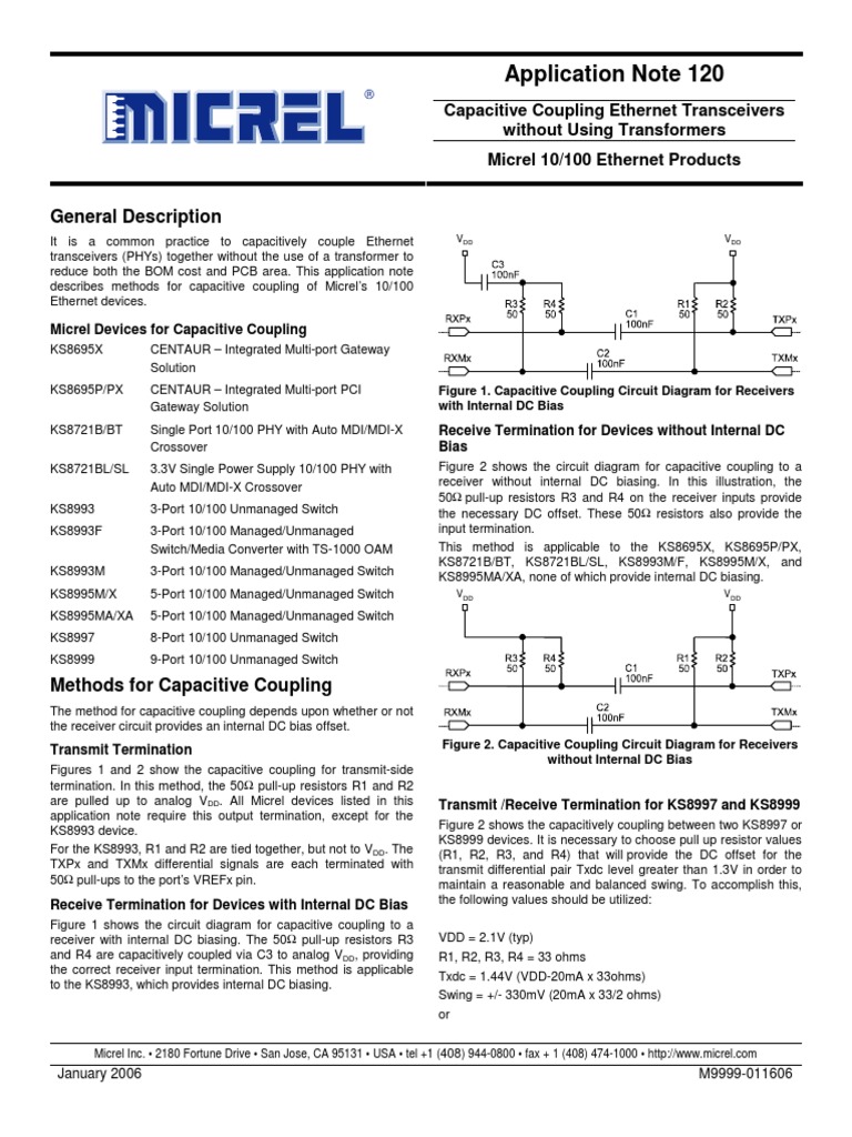 An120 Capacitive Coupling For Transceiver PDF Resistor