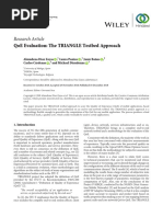 Research Article: Qoe Evaluation: The Triangle Testbed Approach