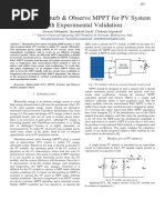 Adaptive Perturb & Observe MPPT For PV System With Experimental Validation