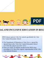 Special and Inclusive Education in Region 7