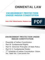 On Env. Protection Under Indian Constitution PDF