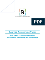 BSBLDR803 Learner Assessment Tasks