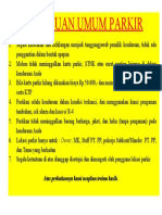 Ketentuan Umum Parkir