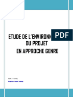 Le Projet & son Environnement 01  2014