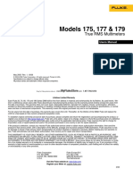 Models 175, 177 & 179: True RMS Multimeters