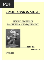 Spme Assignment: Sewing Products Machinery and Equipment