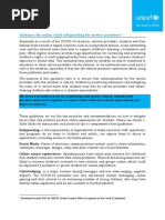 Online Safeguarding Guidelines