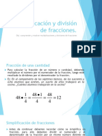 Multiplicación y División de Fracciones