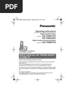 KX-TG6611FX KX-TG6612FX: Operating Instructions