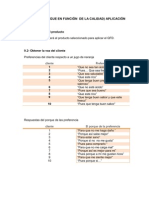 Ejemplo para El QFD