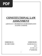 Constitutional Law Assignment