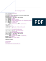 SMB Capital New Trader Training Schedule: Nighttime Reading