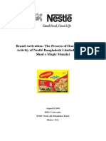 Brand Activation: The Process of Door-To - Door Activity of Nestlé Bangladesh Limited (MAGGI Shad e Magic Masala)