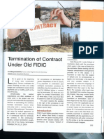 Termination of Contract Under Old FIDIC_by Dr C S Suryawanshi_Mumbai