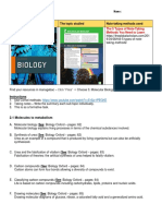 Molecular biology notes on molecules to metabolism