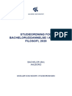 Studieordning For Bacheloruddannelse I Anvendt Filosofi 2020 PDF