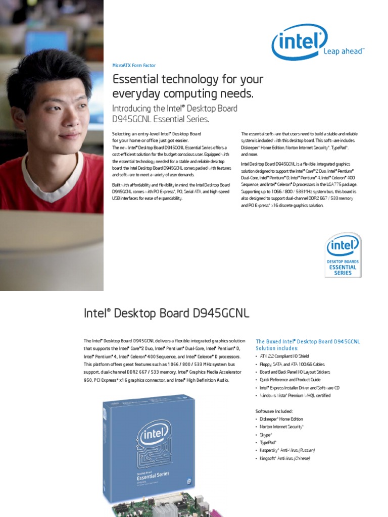 Intel Desktop Board D945gcnl Blkd945gcnl Manual De Usuario Pdf Intel Bios