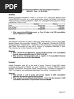 Classroom Exercises On Consolidation With Intercompany Sale of Inventory