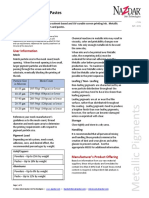 Metallic Powders & Pastes: User Information